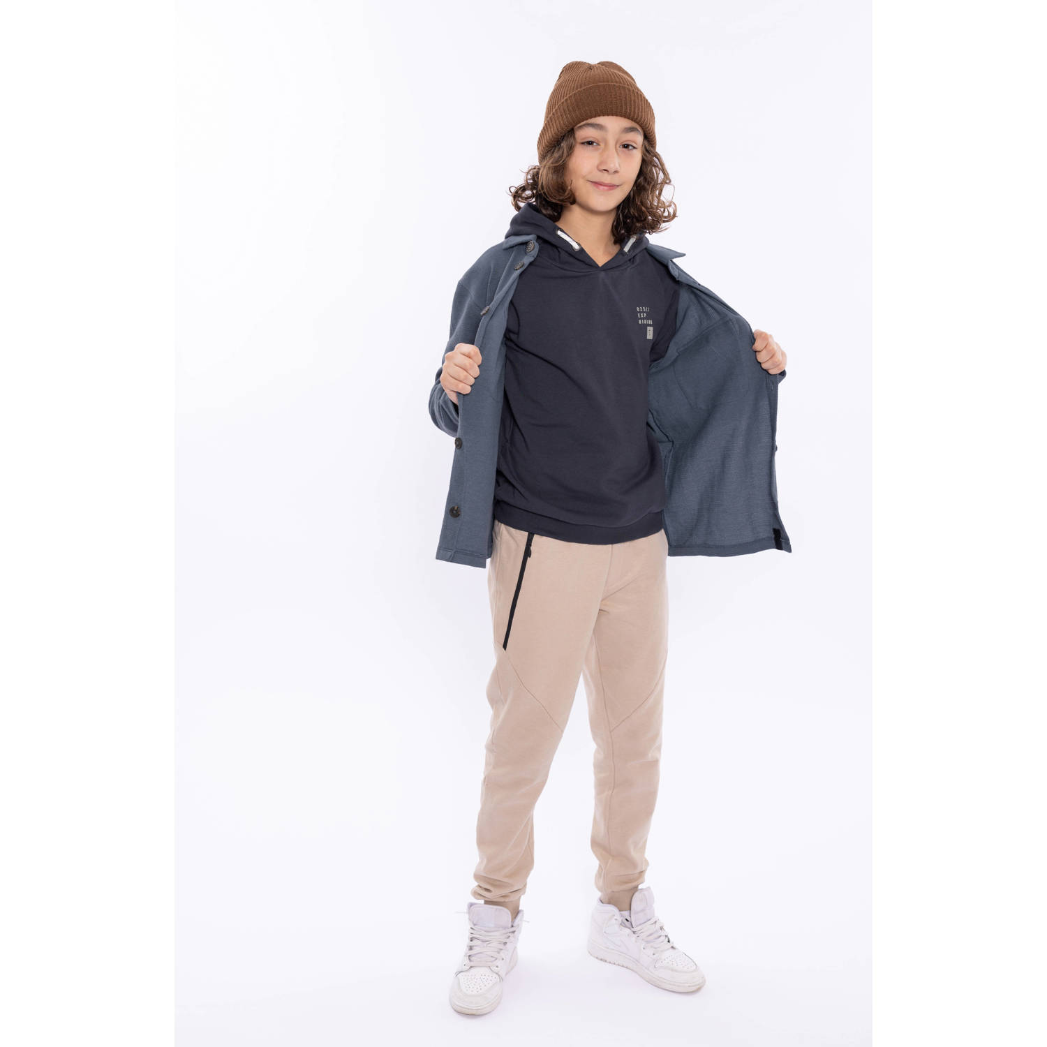 No Way Monday hoodie antraciet