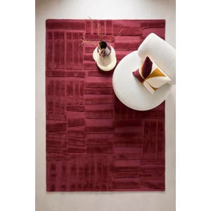 vloerkleed wol Velabu burgundy (290x200 cm)