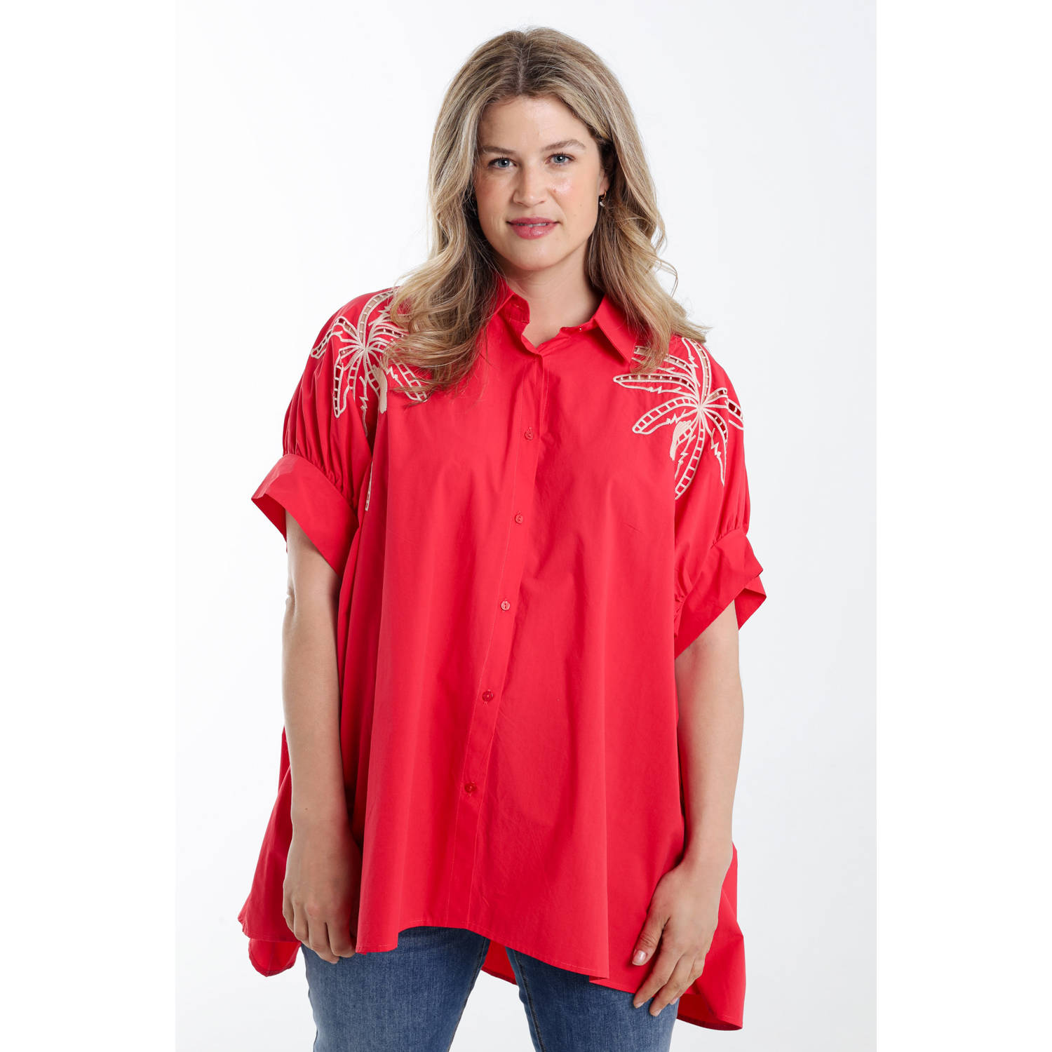 Paprika blouse rood