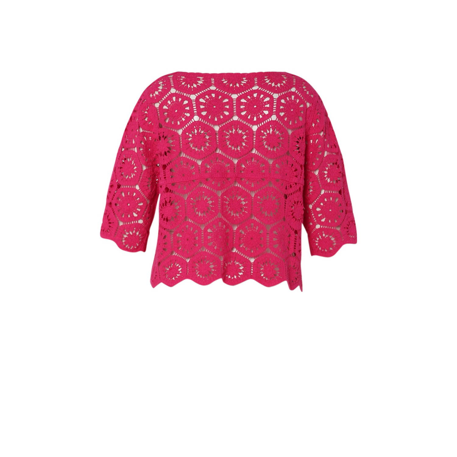 Paprika top fuchsia crochet