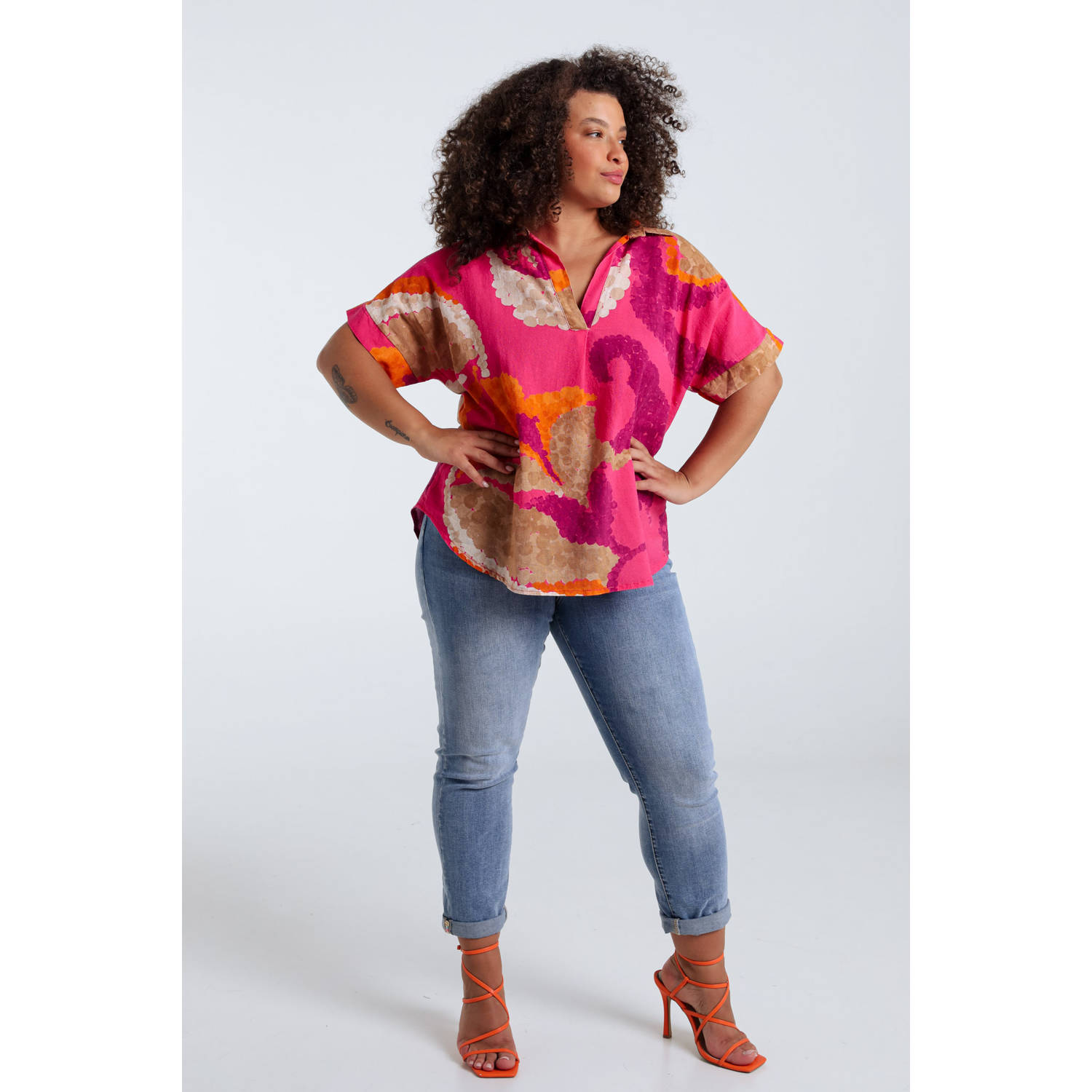 Paprika blousetop fuchsia