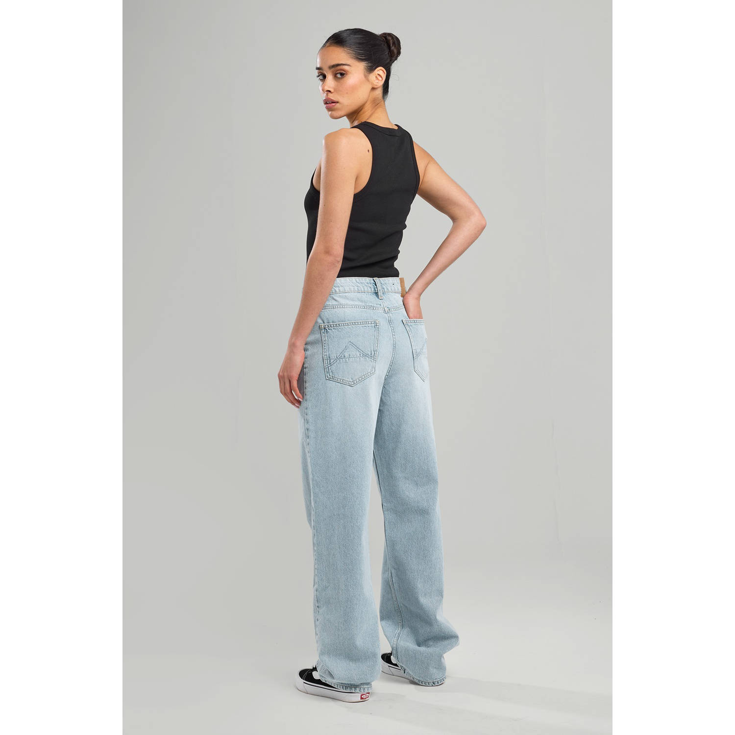 America Today high waist light blue denim