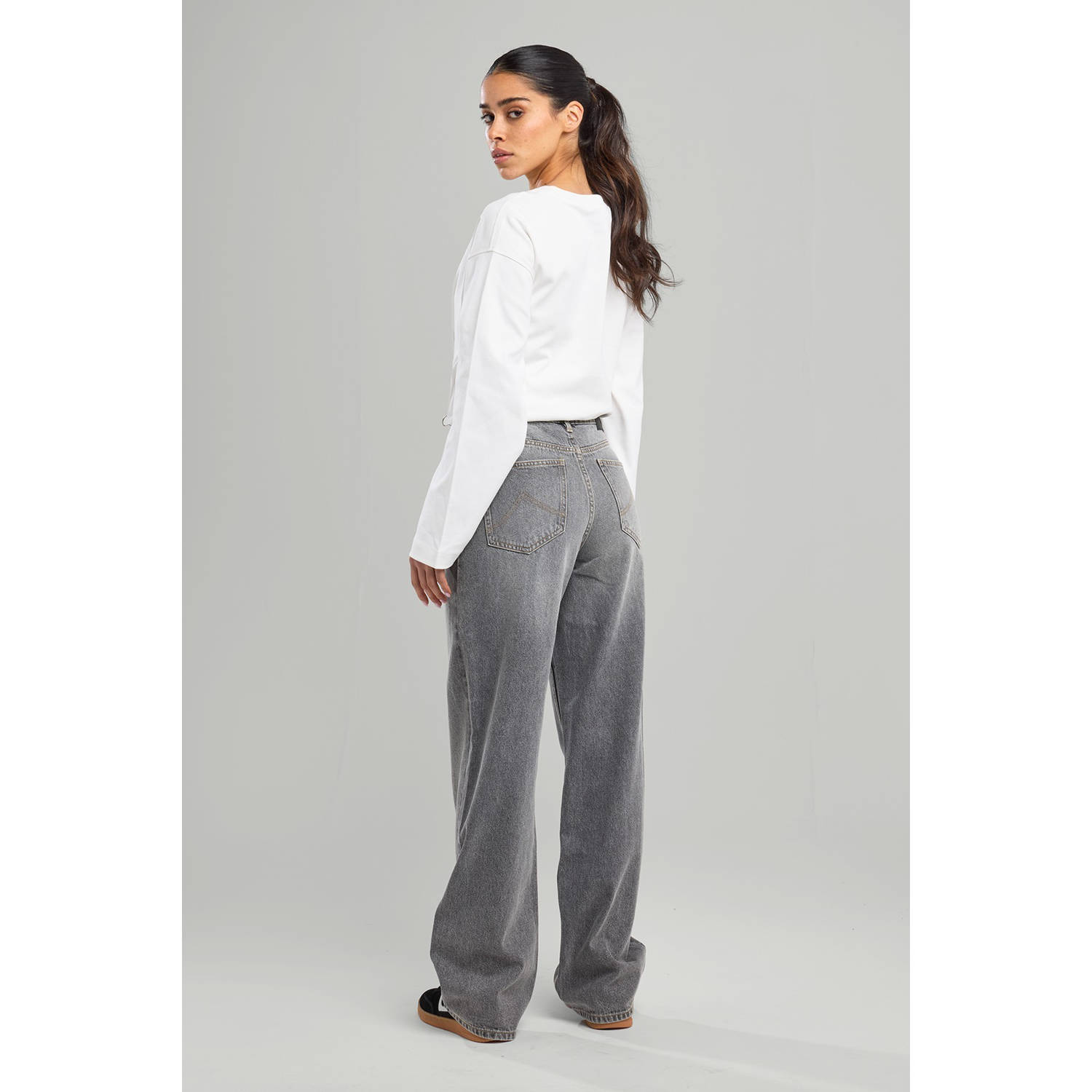 America Today high waist grey denim
