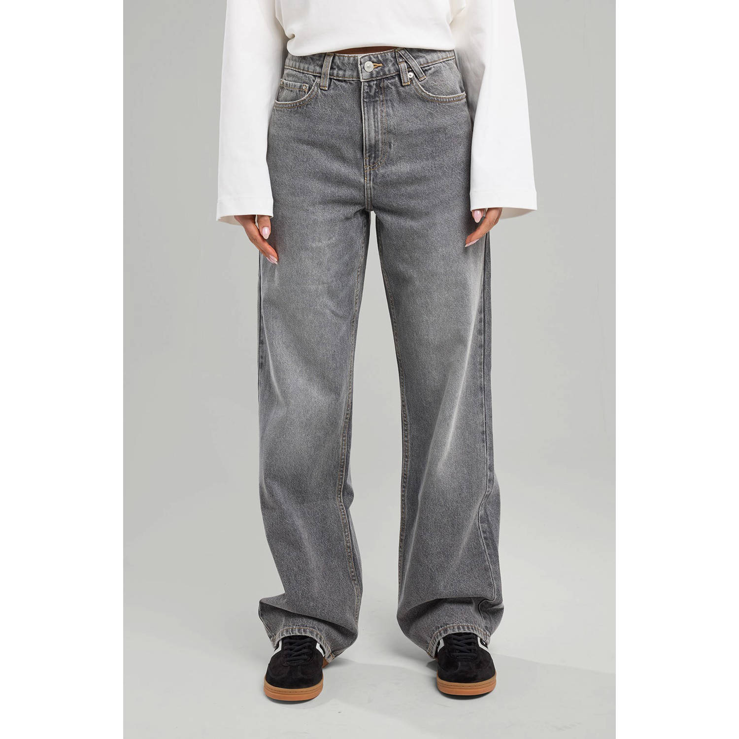 America Today high waist grey denim