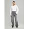 America Today straight jeans high waist grey