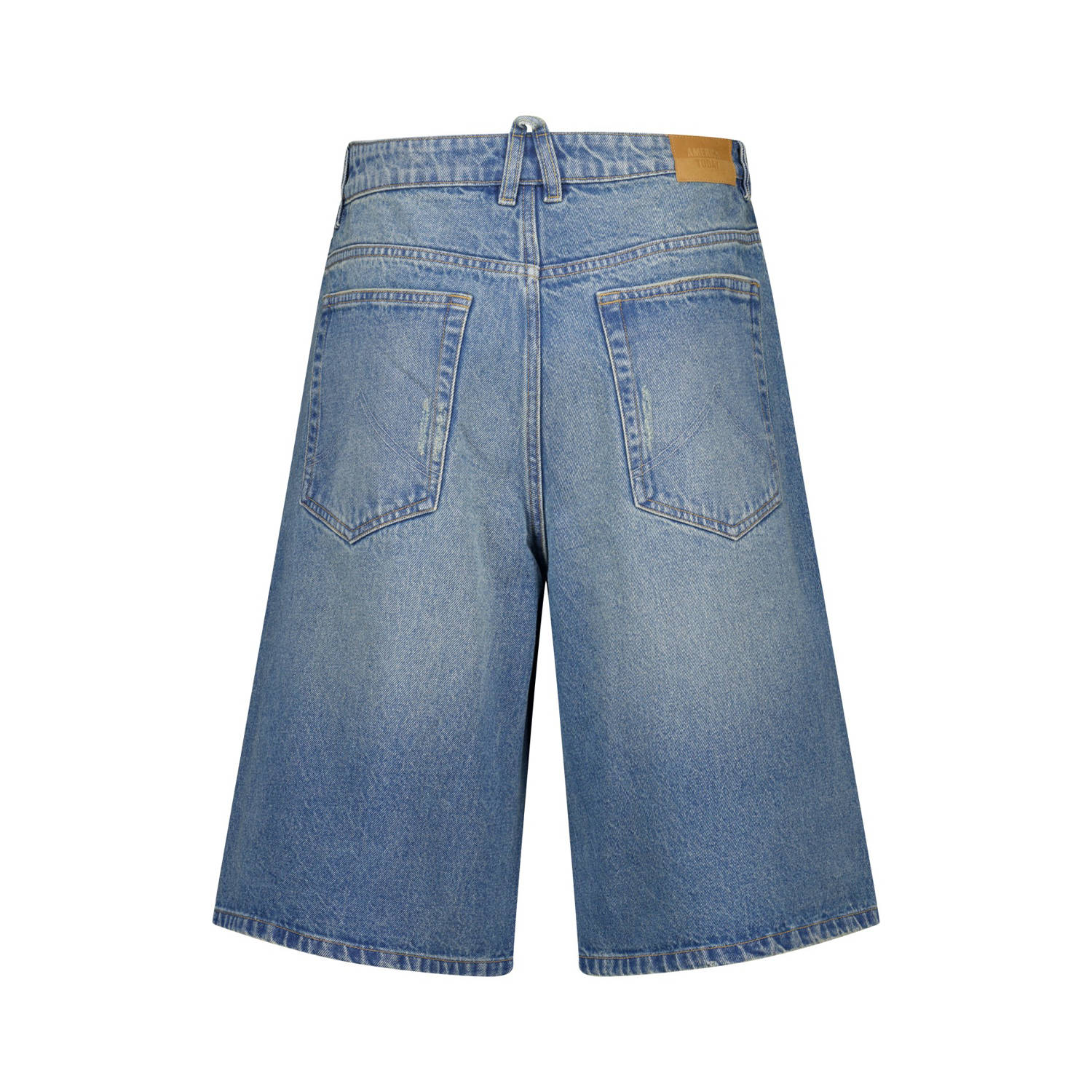America Today denim loose short blauw