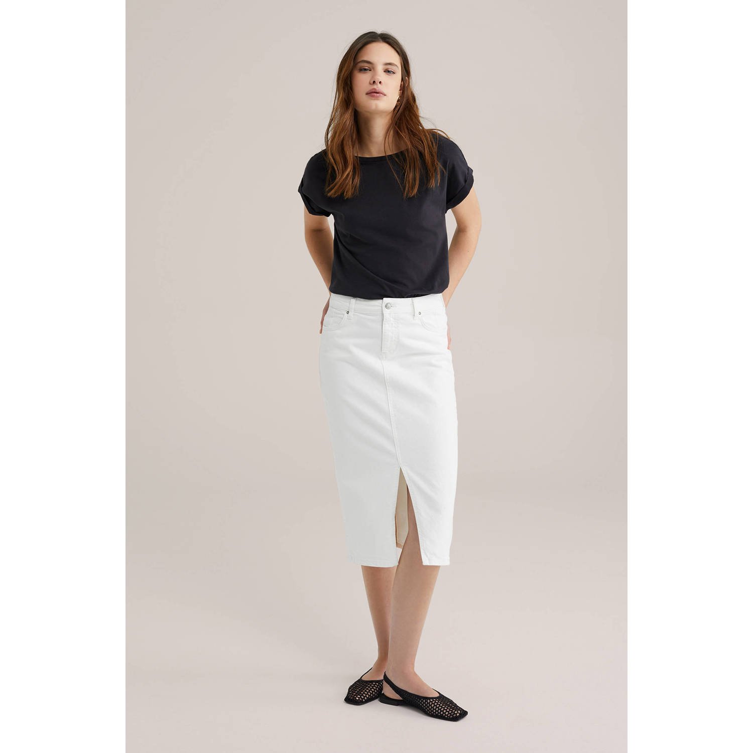 WE Fashion T-shirt zwart