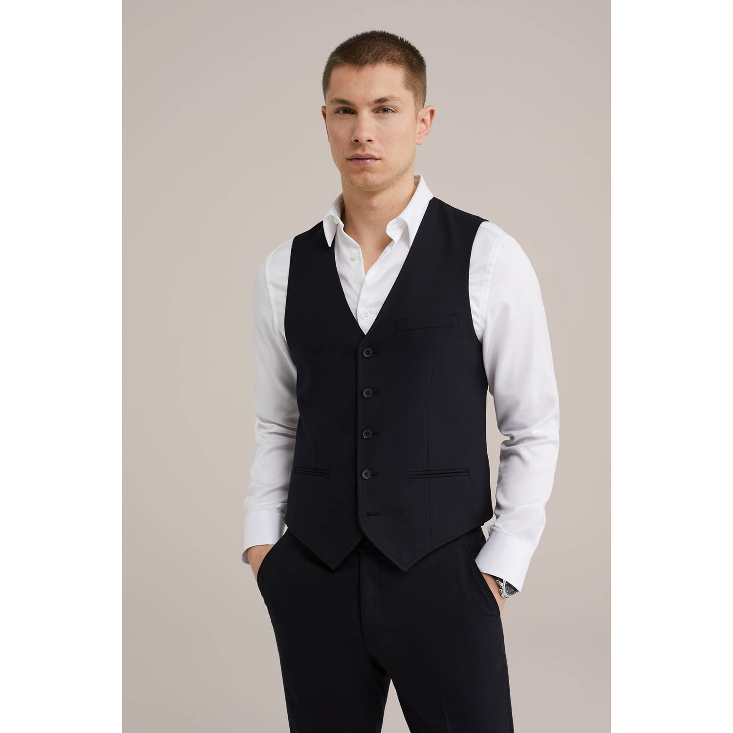WE Fashion wollen gilet zwart