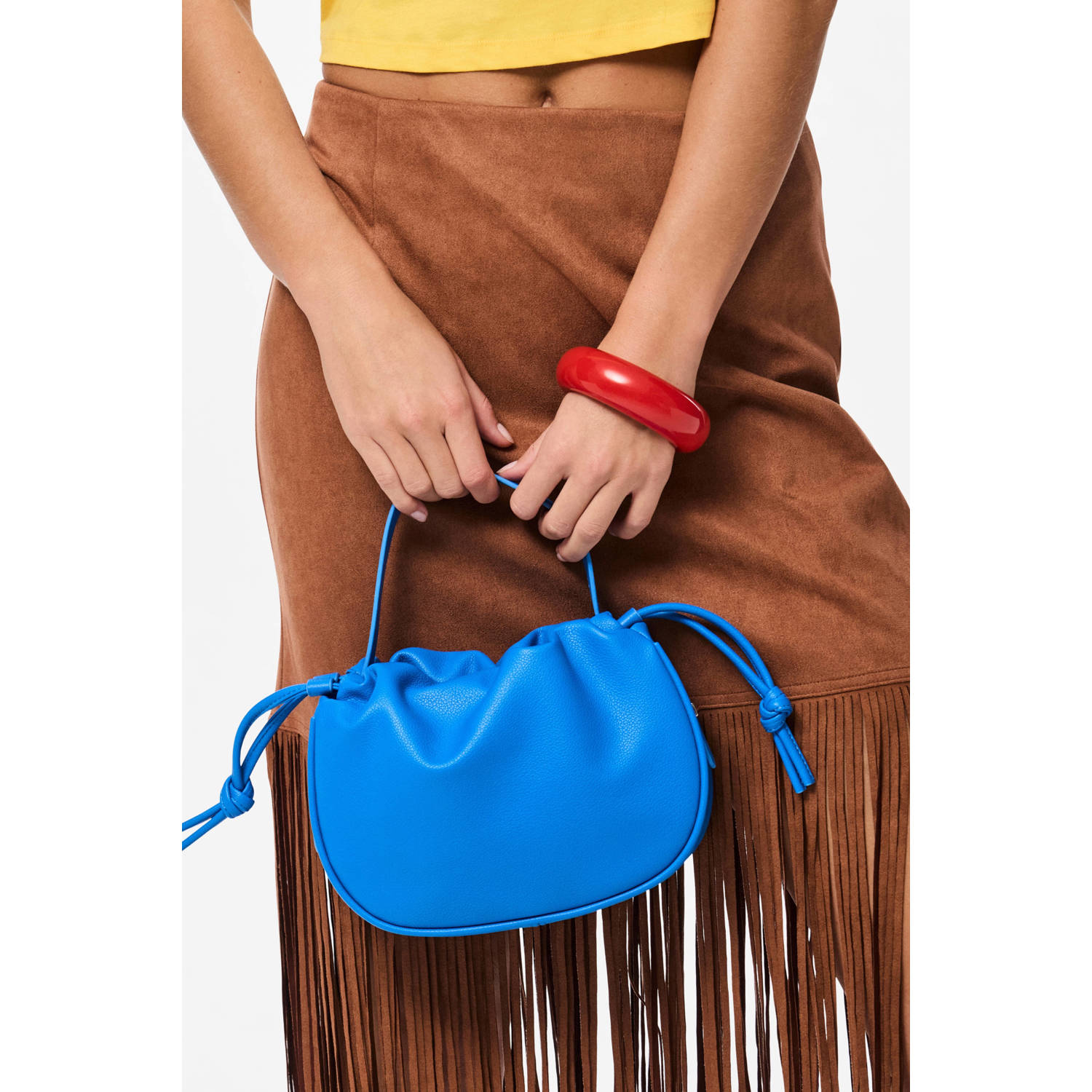 PIECES Tessa van Montfoort x Wehkamp crossbody tas PCBALLOON blauw