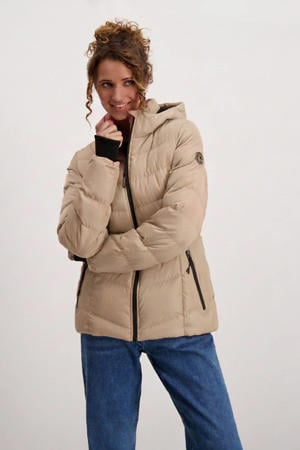 winterjas taupe