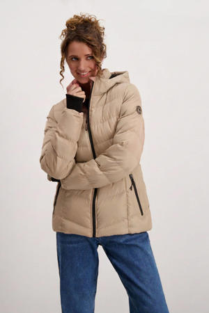 winterjas taupe