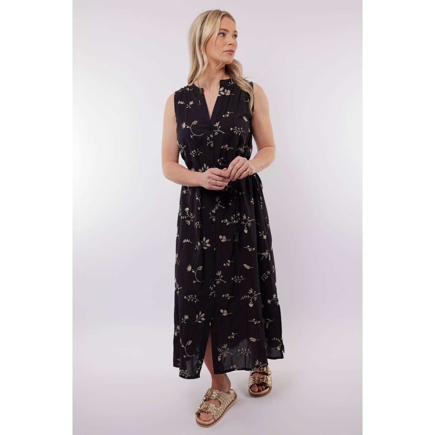 C&S The Label blousejurk zwart