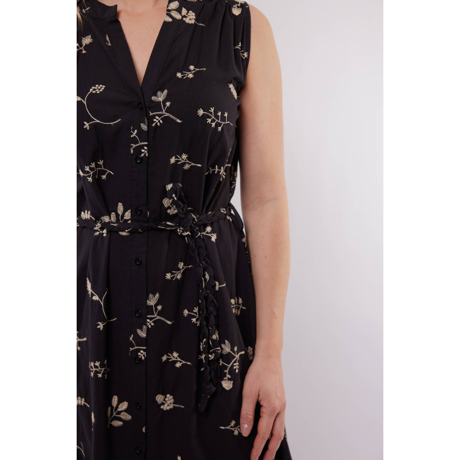 C&S The Label blousejurk zwart