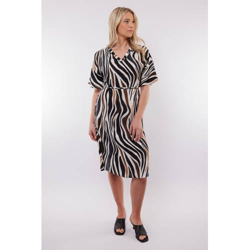 C&S The Label zomerjurk bruin afbeelding