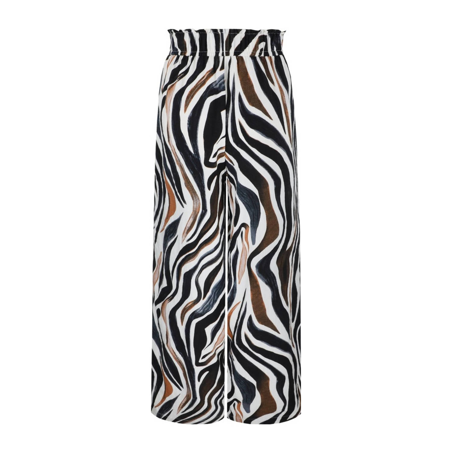 C&S The Label wide leg high waist broek zwart