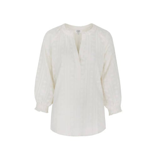 C&S The Label blousetop ecru broderie afbeelding
