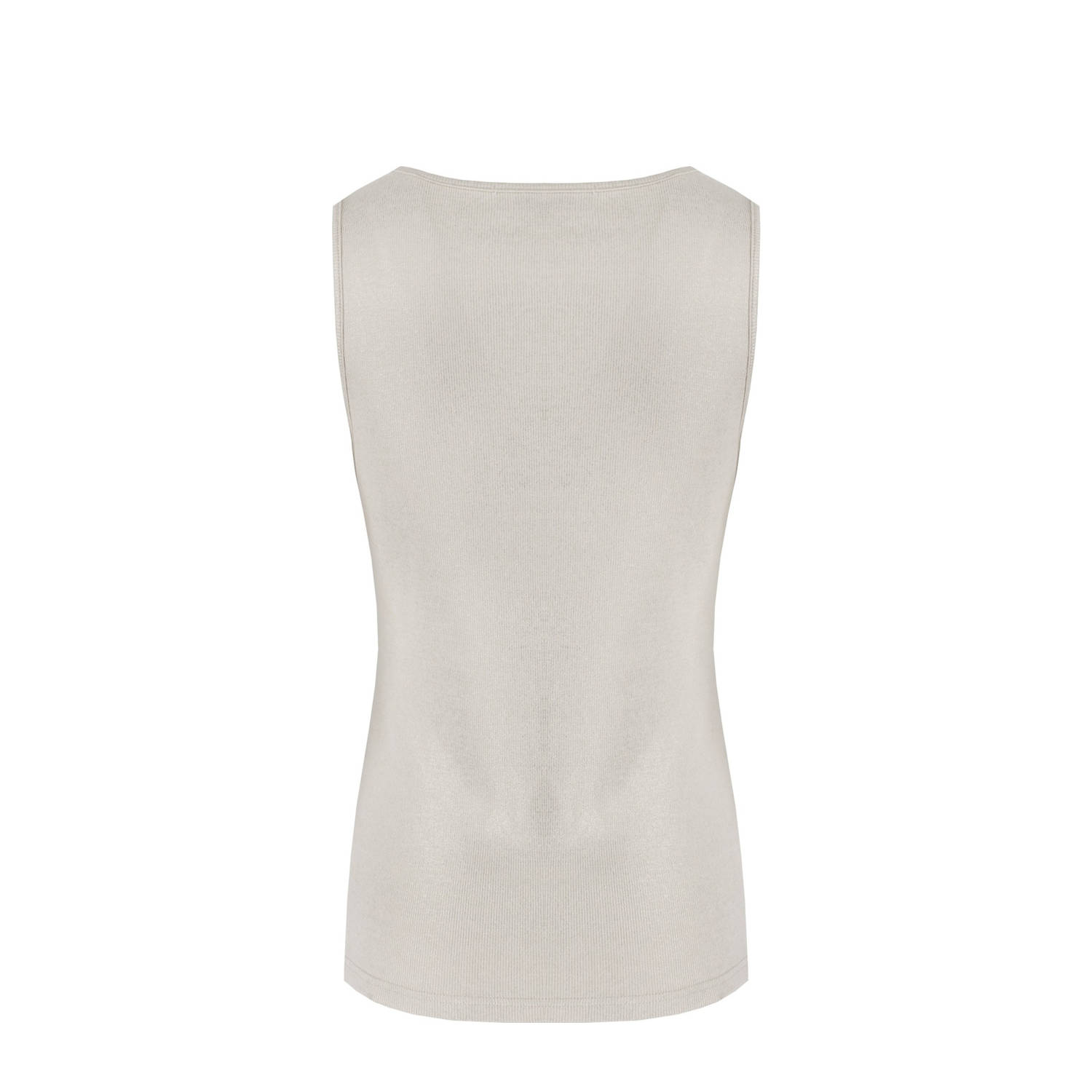 C&S The Label singlet zand rib gebreid
