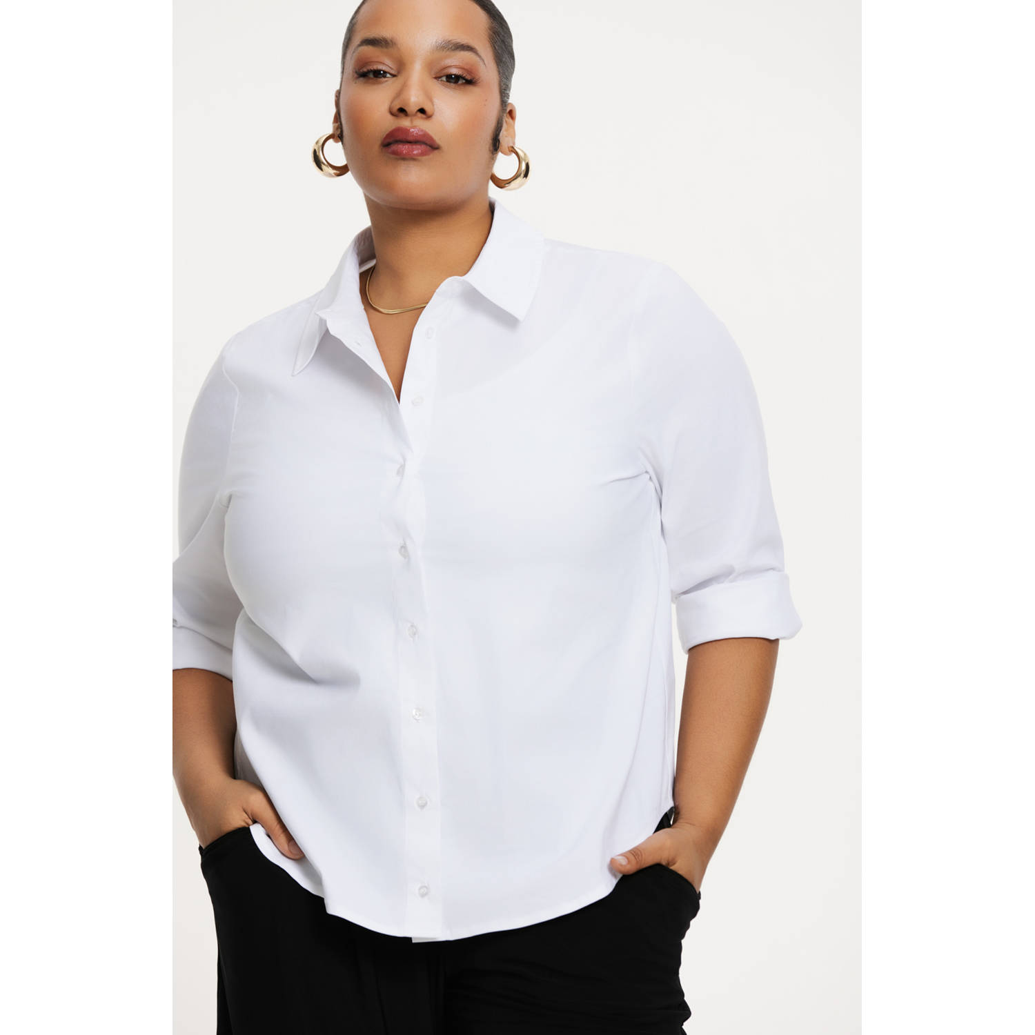 YOEK blouse wit