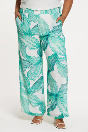 regular high waist broek turquoise