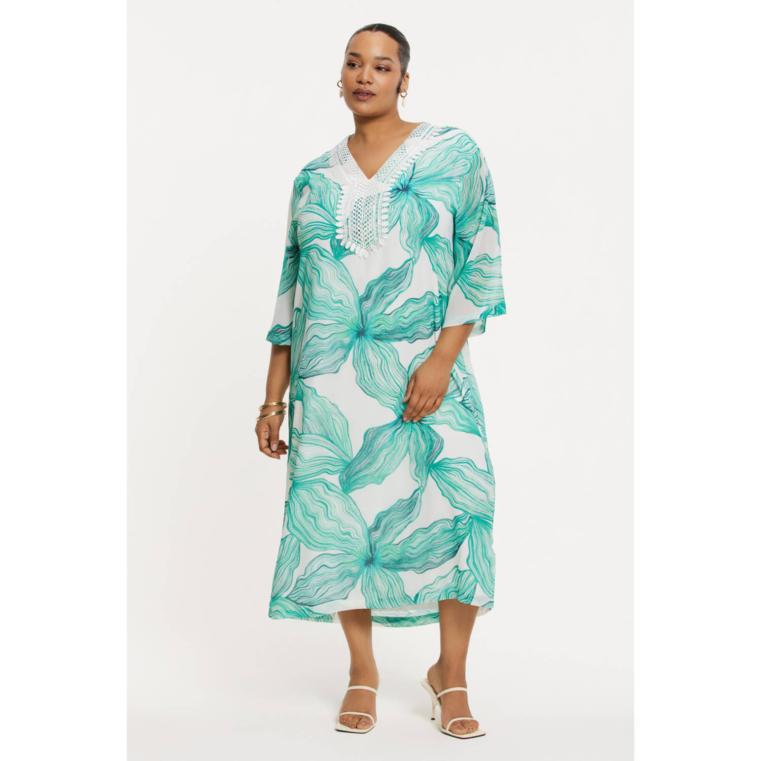 YOEK zomerjurk turquoise