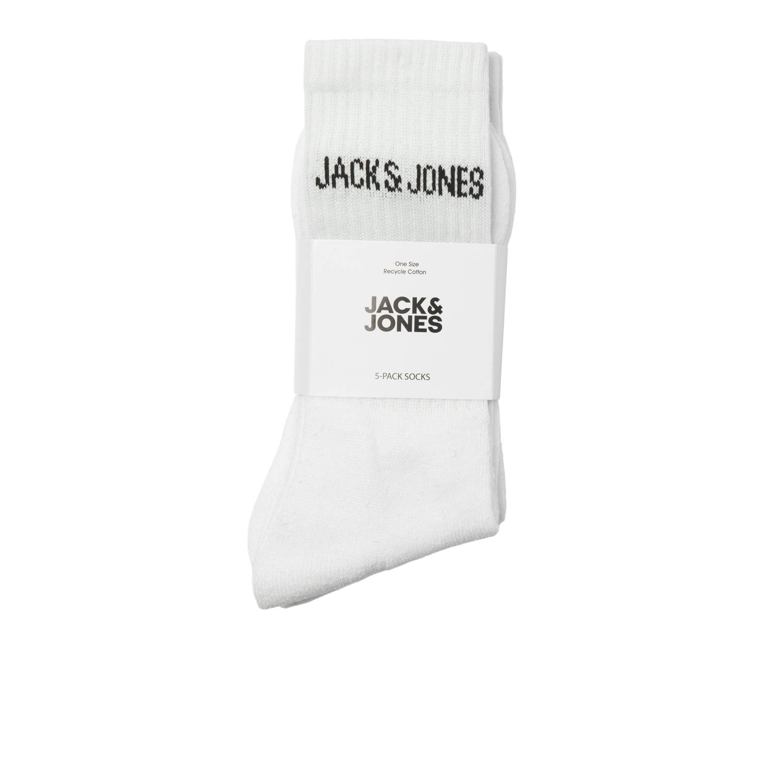 JACK & JONES JUNIOR sokken JACREGEN TENNIS (set van 5) wit