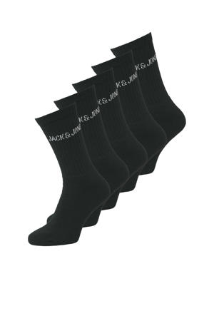 sokken JACREGEN TENNIS - (set van 5) zwart