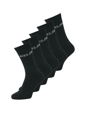 sokken JACREGEN TENNIS - (set van 5) zwart