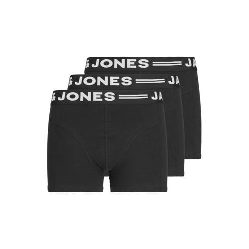 JACK & JONES JUNIOR boxershort zwart (set van 3) – Zwart/wit