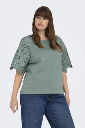 T-shirt grijsgroen