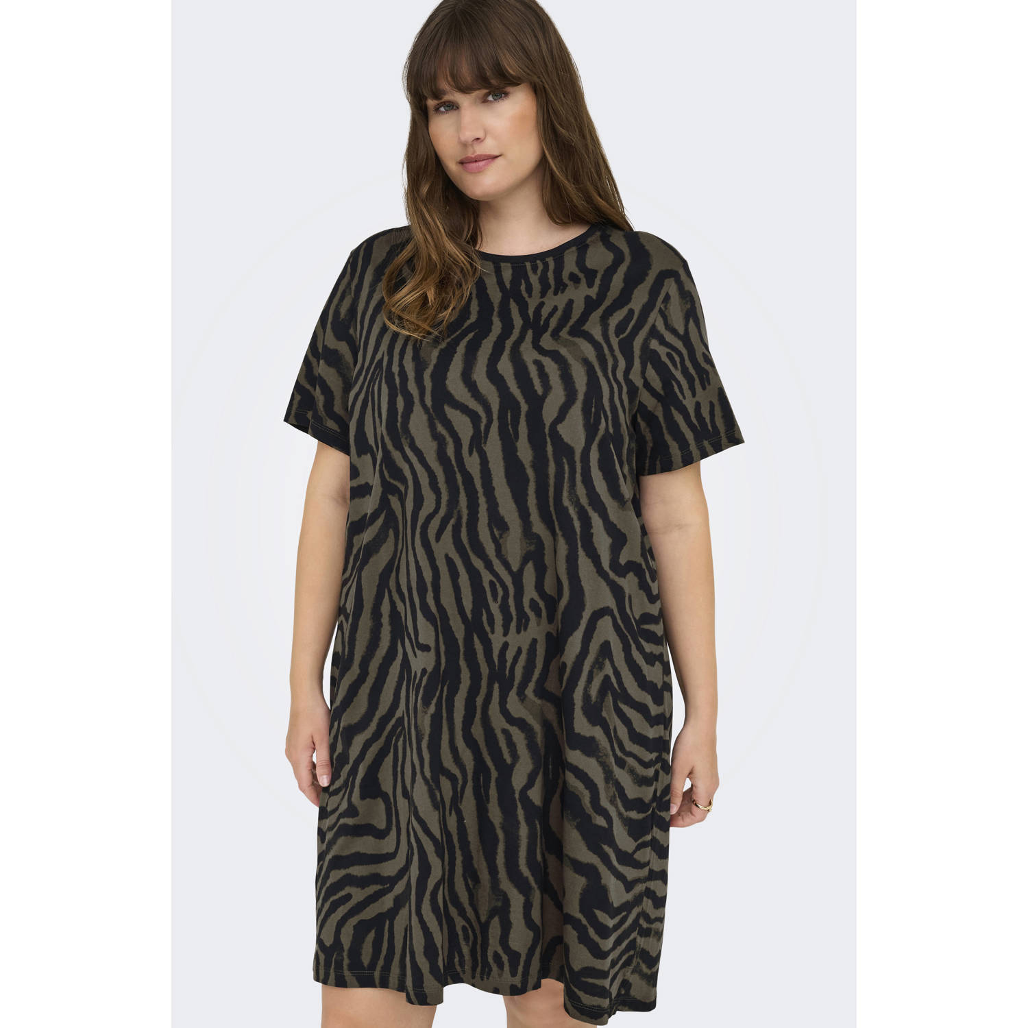 ONLY CARMAKOMA midi jurk groen