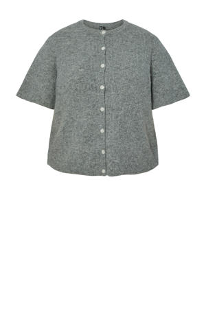 vest grijs gebreid