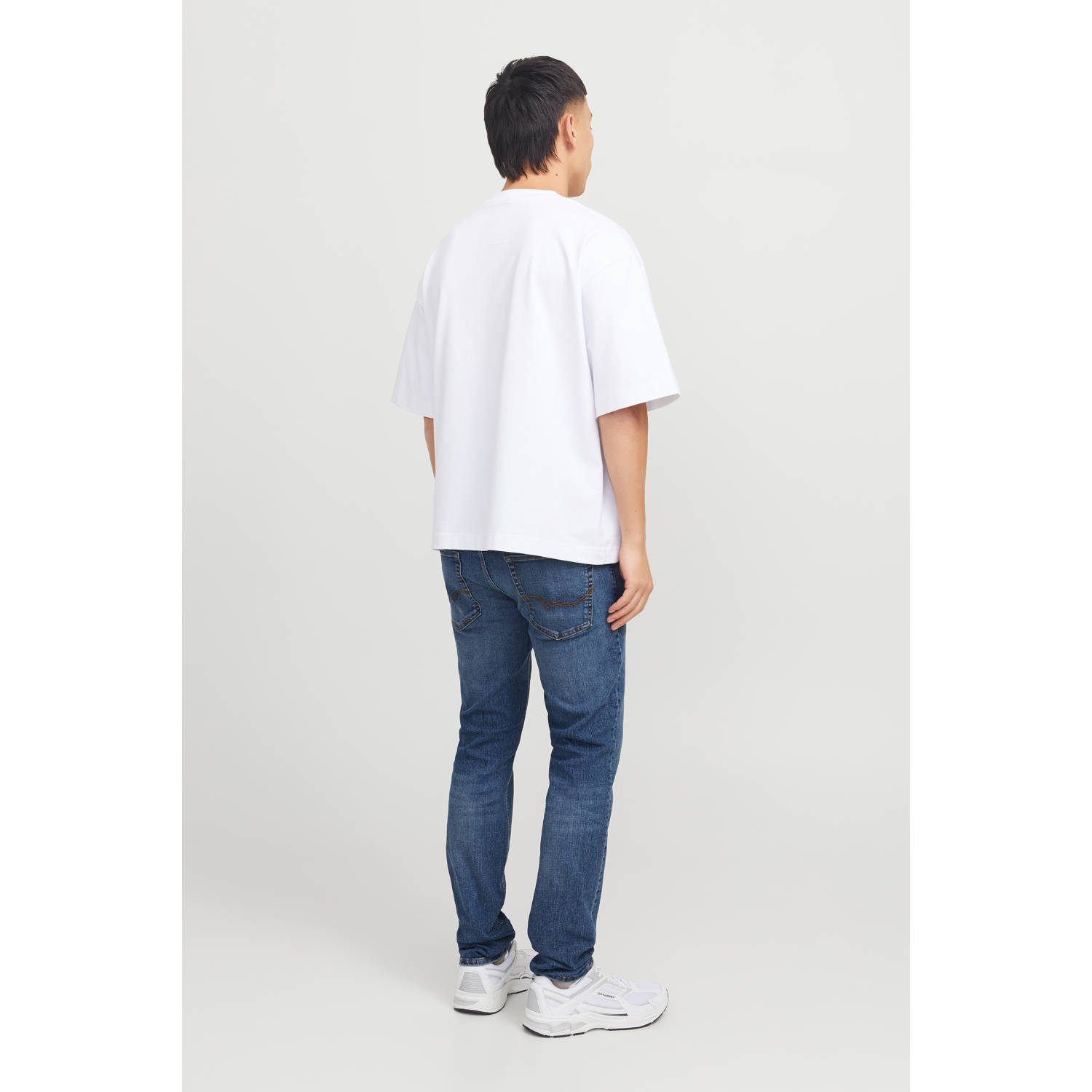 JACK & JONES JEANS INTELLIGENCE JJILIAM JJORIGINAL skinny jeans blue denim