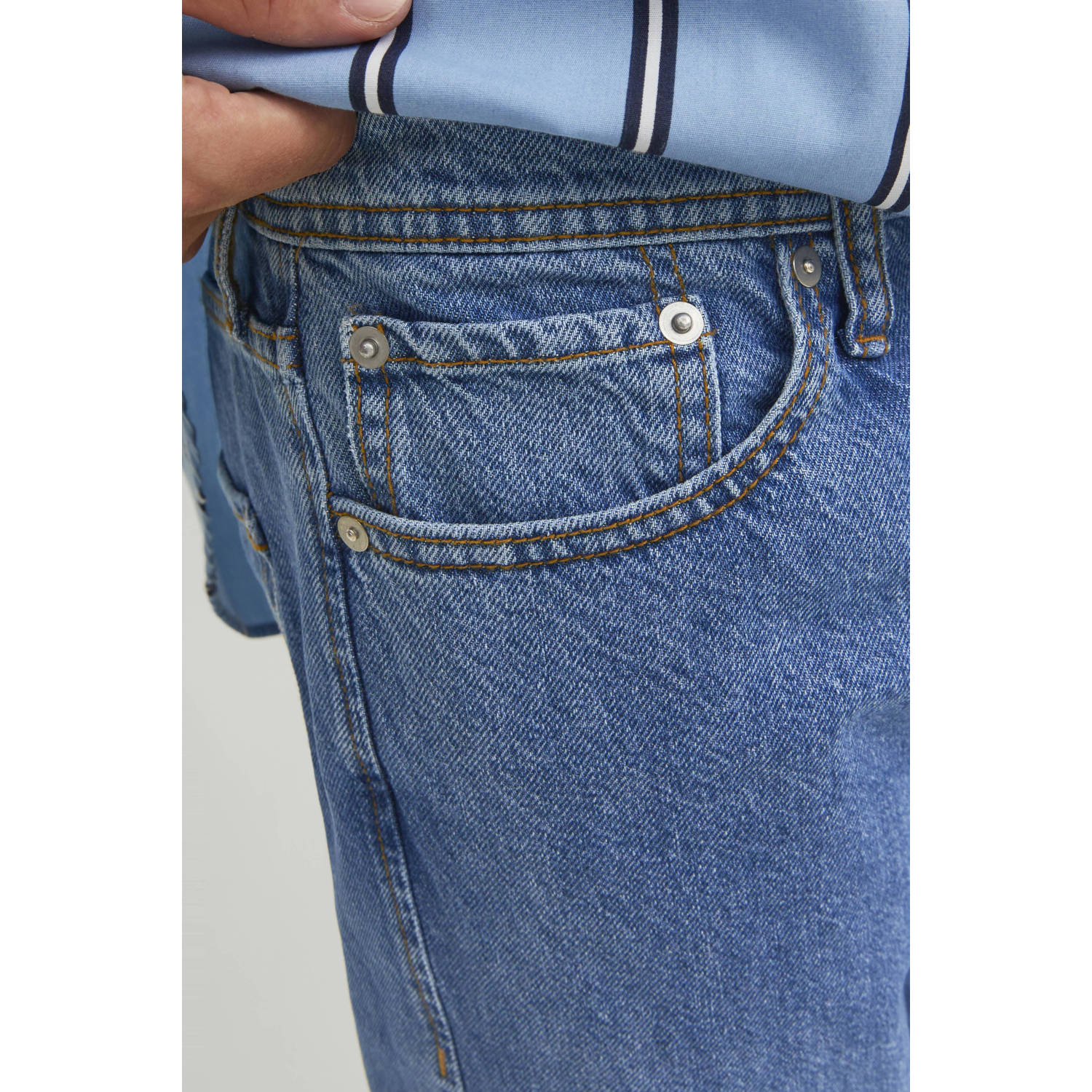 JACK & JONES JEANS INTELLIGENCE JJICHRIS JJORIGINAL relaxed loose fit jeans blue denim