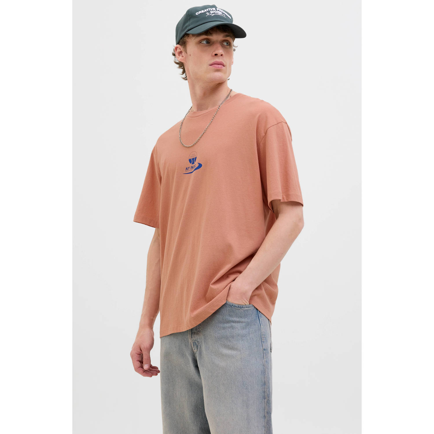 JACK & JONES ORIGINALS T-shirt zalm