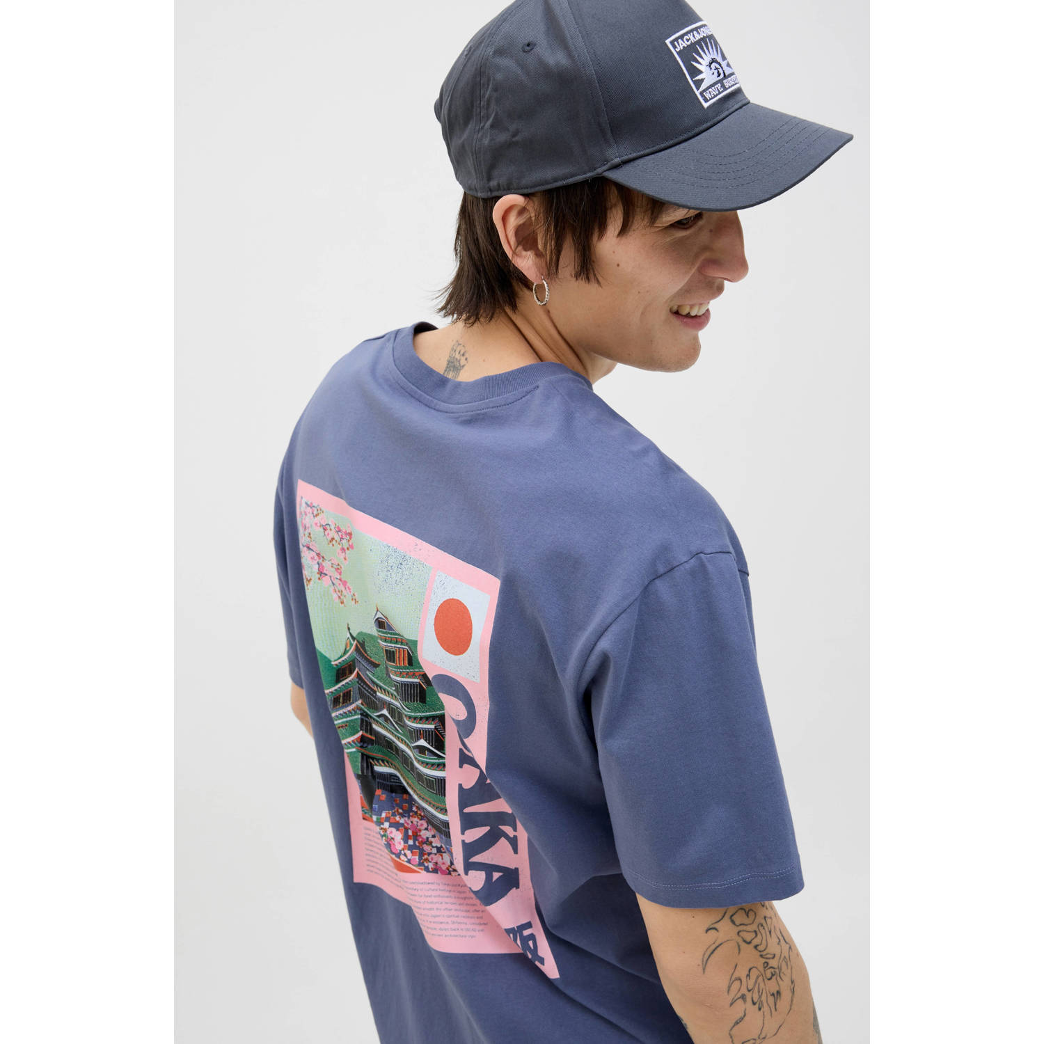JACK & JONES ORIGINALS T-shirt blauw