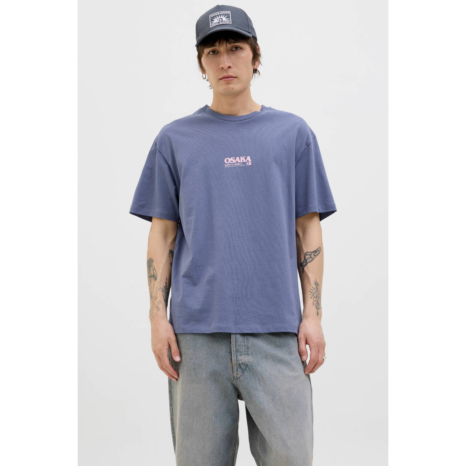 JACK & JONES ORIGINALS T-shirt blauw