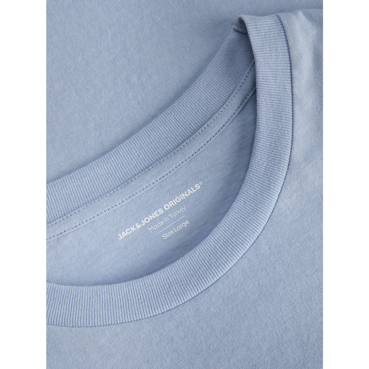 JACK & JONES ORIGINALS T-shirt lichtblauw