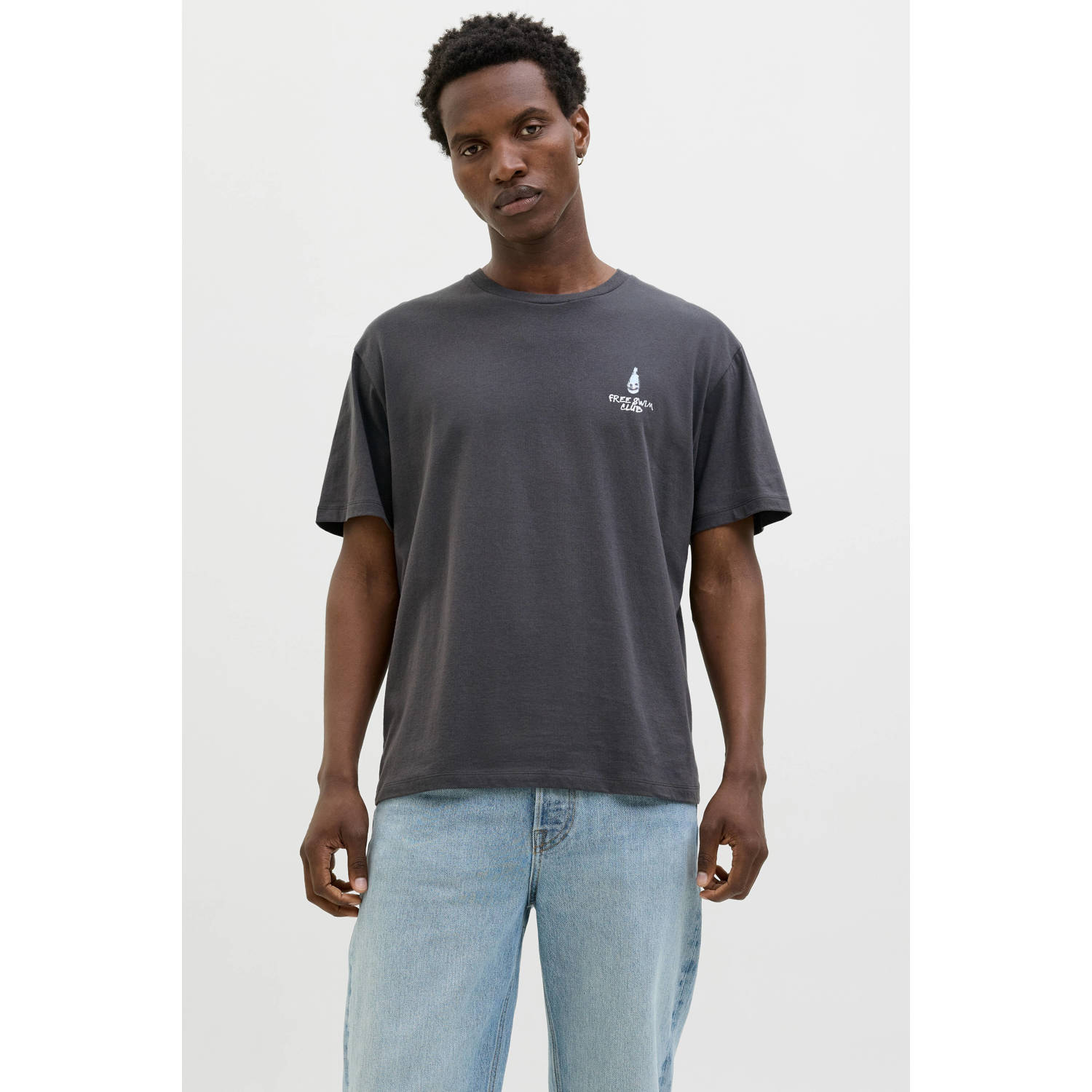 JACK & JONES ORIGINALS T-shirt grijs