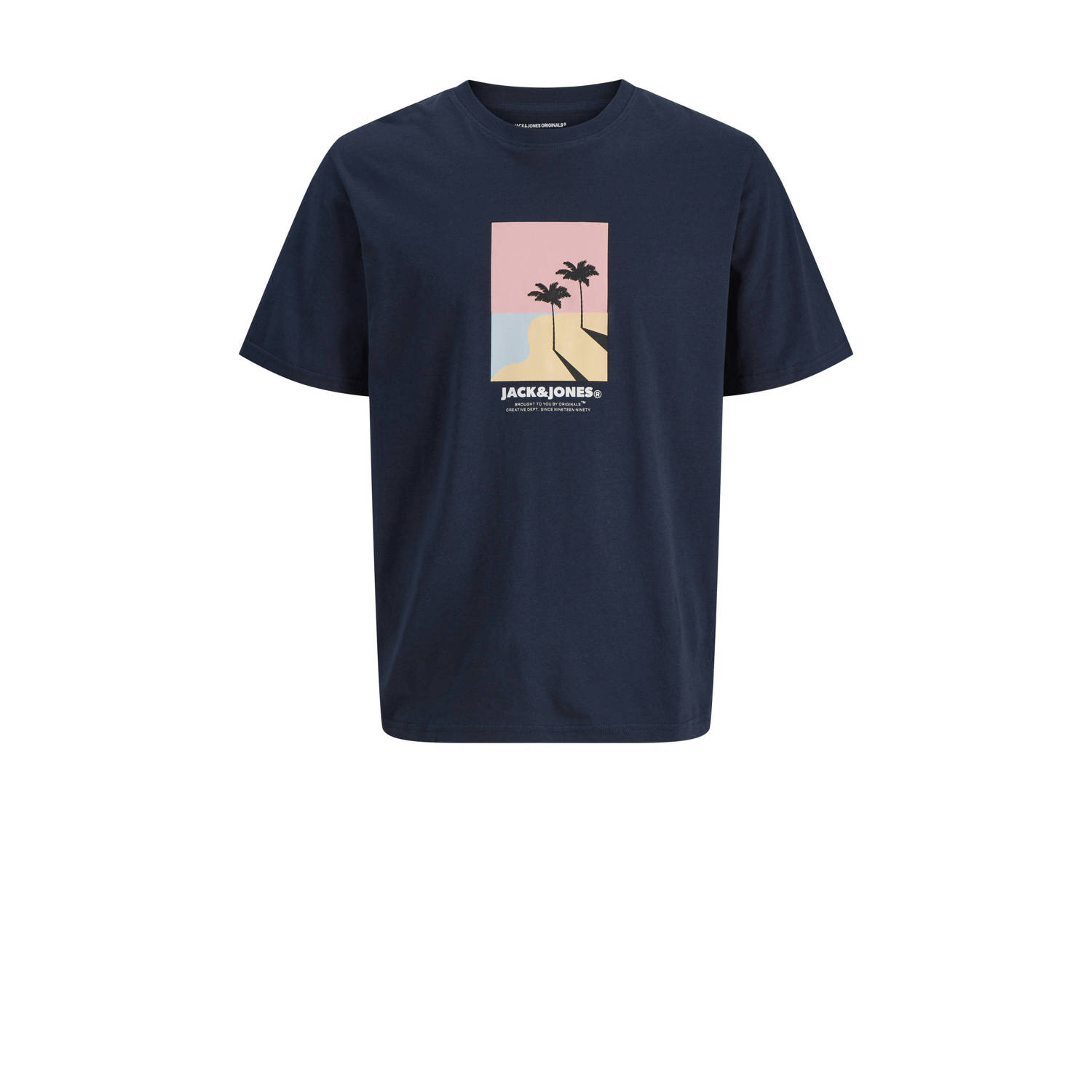 JACK & JONES ORIGINALS T-shirt donkerblauw