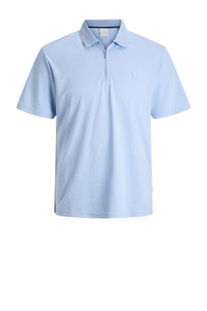 regular polo gebreid lichtblauw