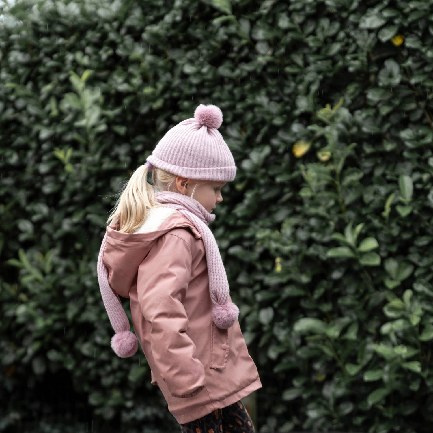Baby's Only gebreide sjaal Cool roze