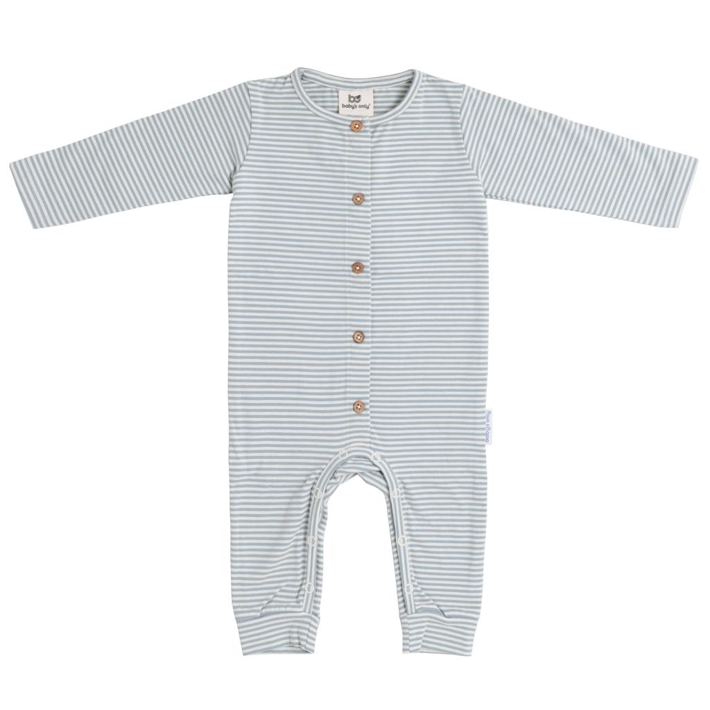 Baby's Only gestreepte boxpak lichtblauw/off white