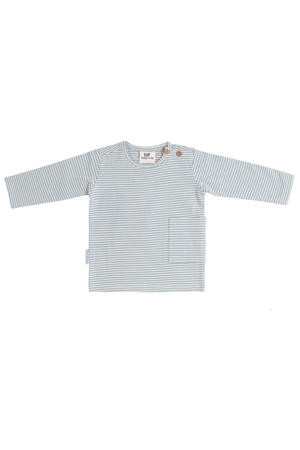 longsleeve Stripe lichtblauw/off white