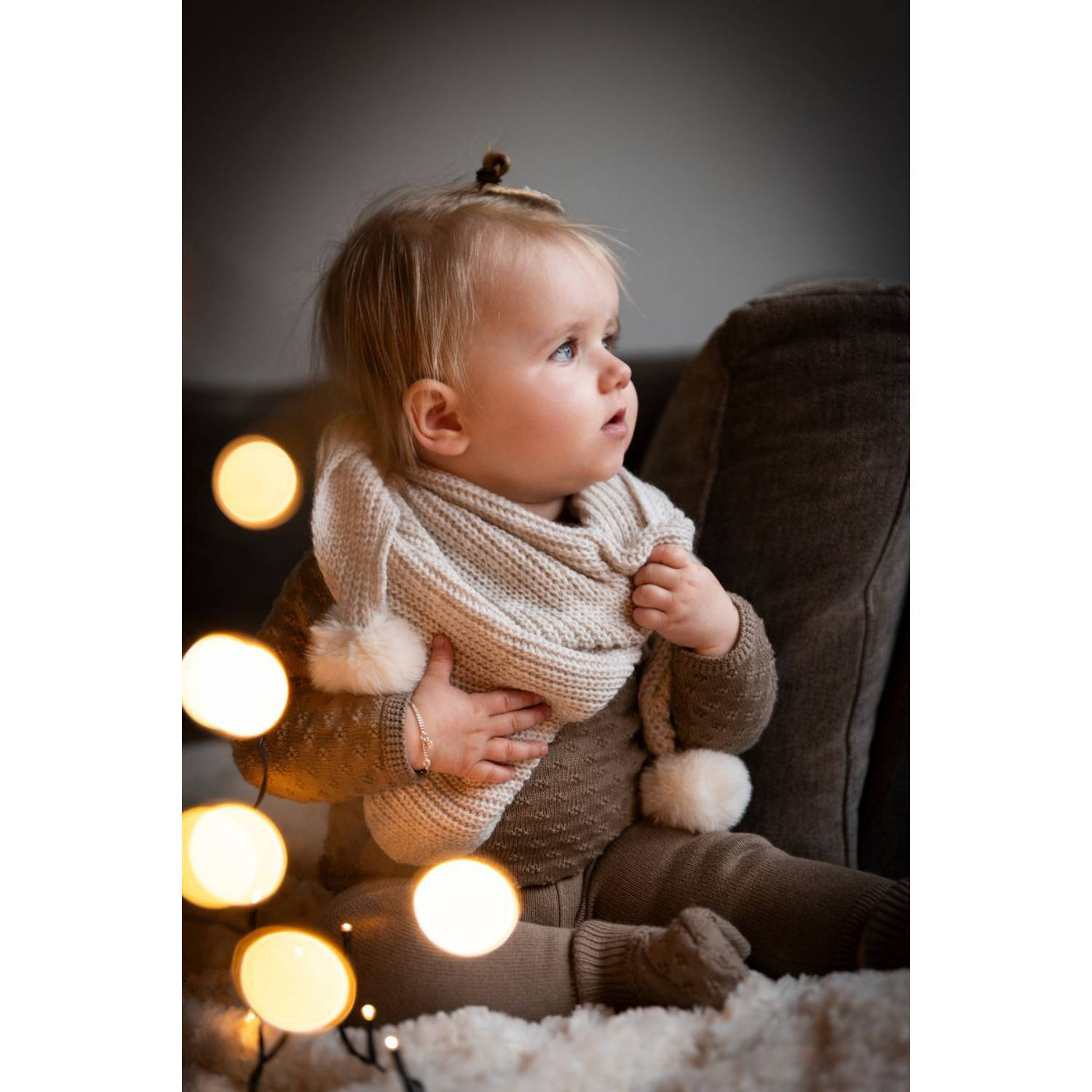 Baby's Only driehoeksjaal Cool offwhite