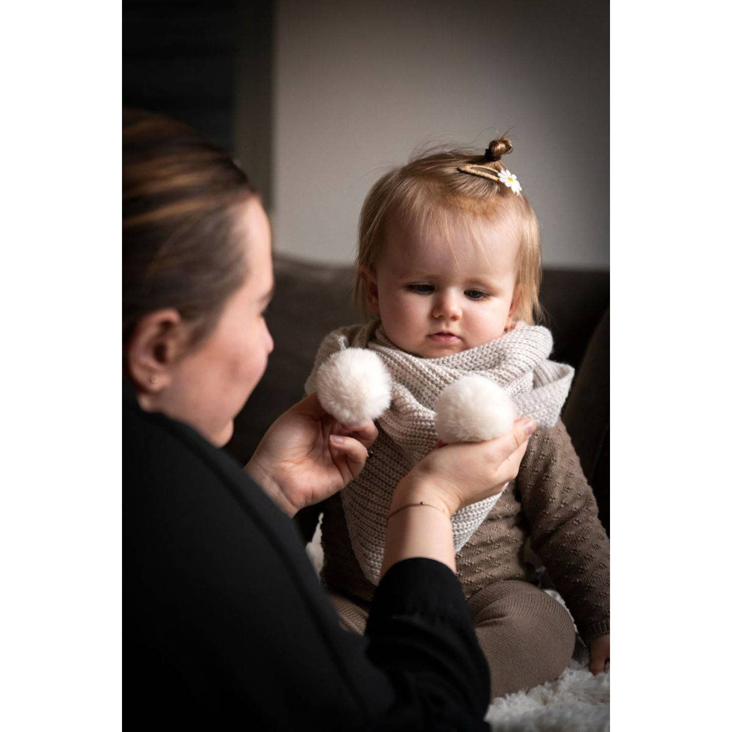 Baby's Only driehoeksjaal Cool offwhite