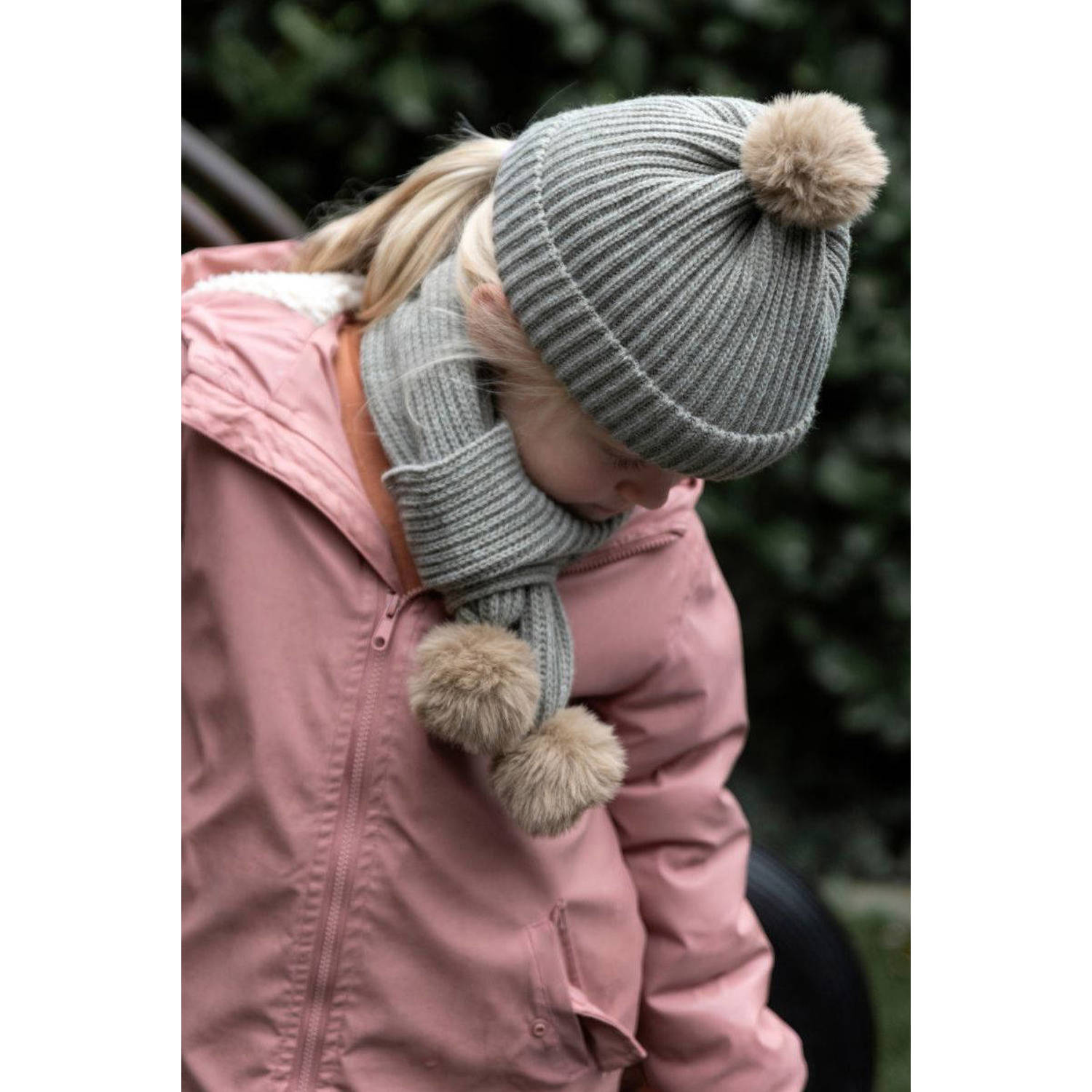 Baby's Only gebreide sjaal Cool off white