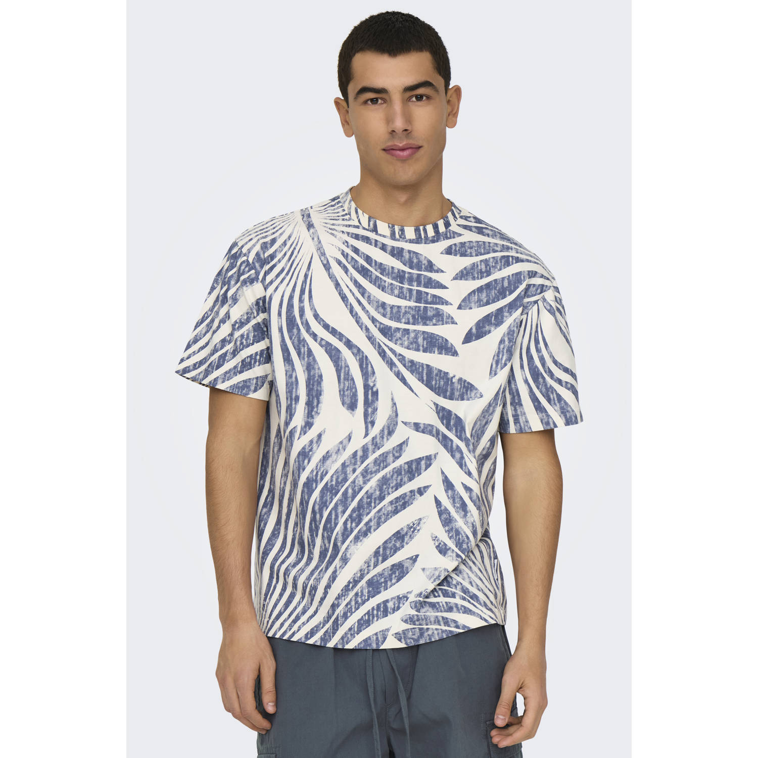 ONLY & SONS T-shirt blauw