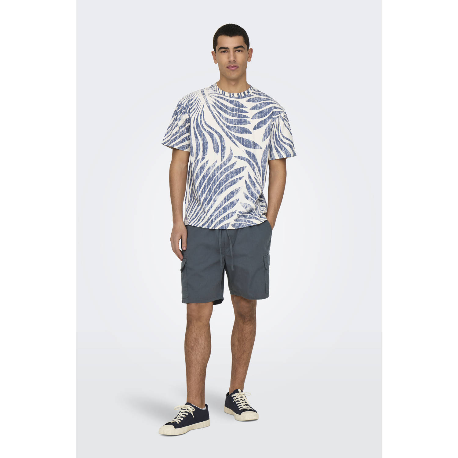 ONLY & SONS T-shirt blauw