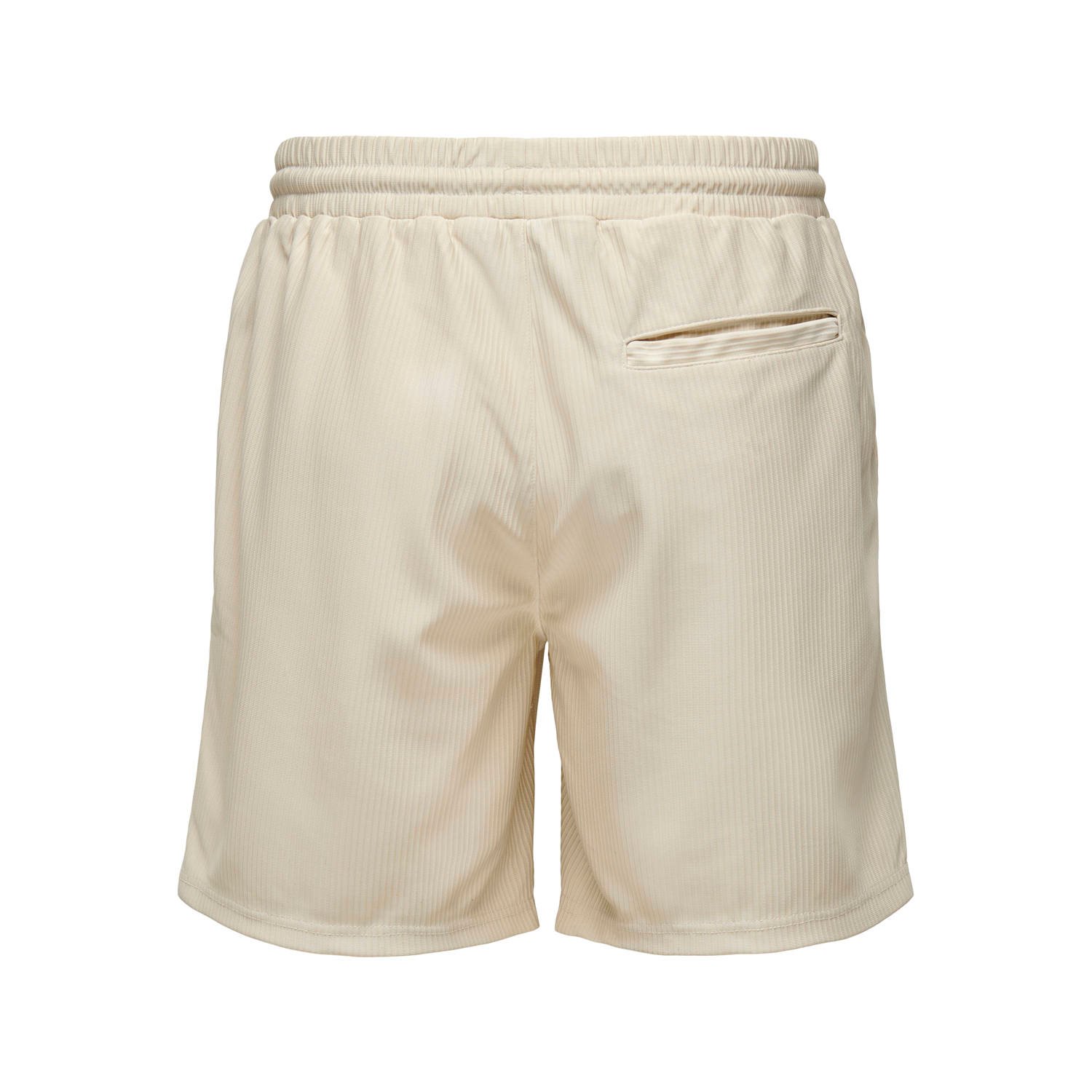 ONLY & SONS regular casual short ecru