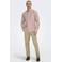 ONLY & SONS linnen casual overhemd oudroze